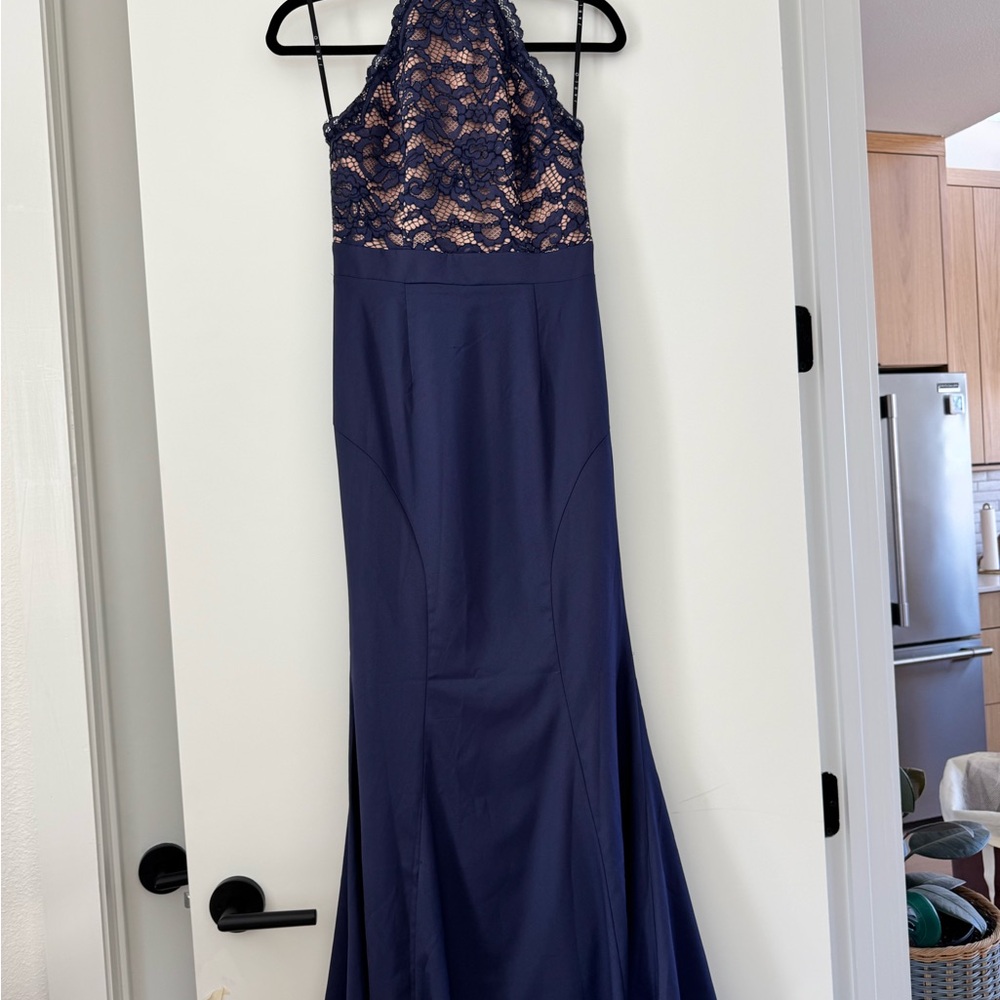 ASOS Navy Lace Gown